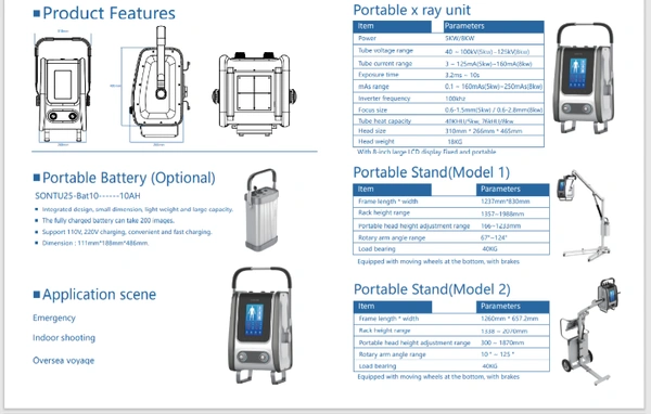 Yang Eva Portable X-Ray with inbuilt DR Systems - Portable